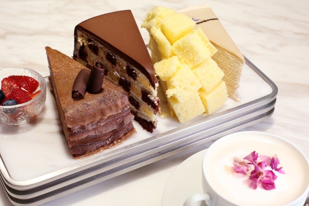 A plate of desserts from Lady M’s shop in Causeway Bay, Hong Kong. Photo: Nora Tam