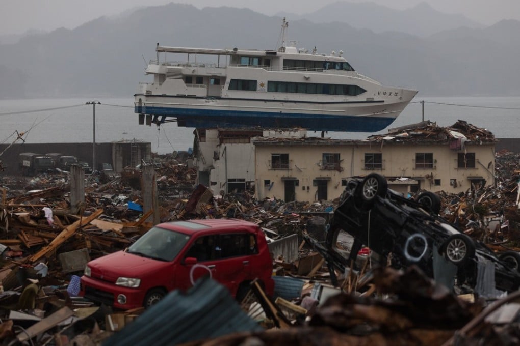 The town of Otsuchi in the aftermath of the 2011 tsunami in Japan. Photo: AFP