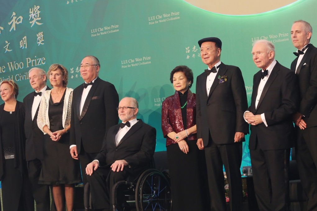 The winners at the Lui Che Woo Prize presentation ceremony. Photo: Felix Wong