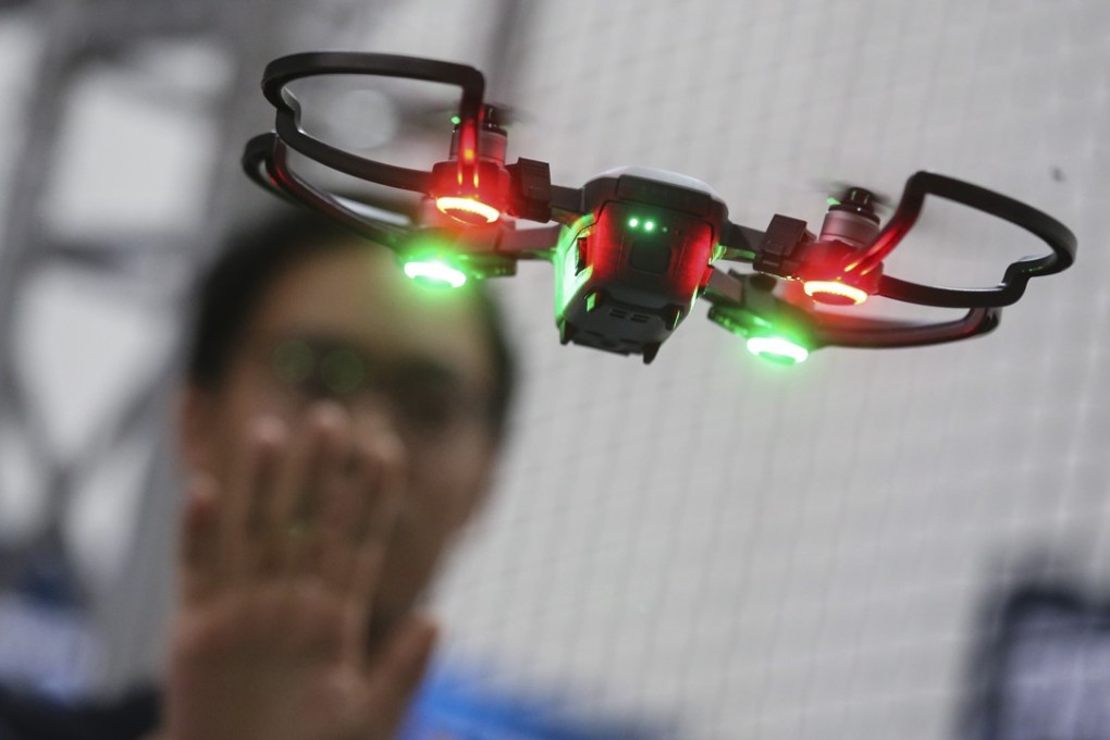 The DJI Spark drone, introduced during the Hong Kong Computer & Communications Festival, in August. Photo: Dickson Lee