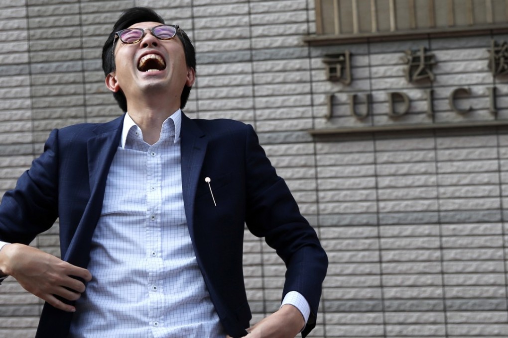 Avery Ng outside court on Wednesday. Photo: Sam Tsang