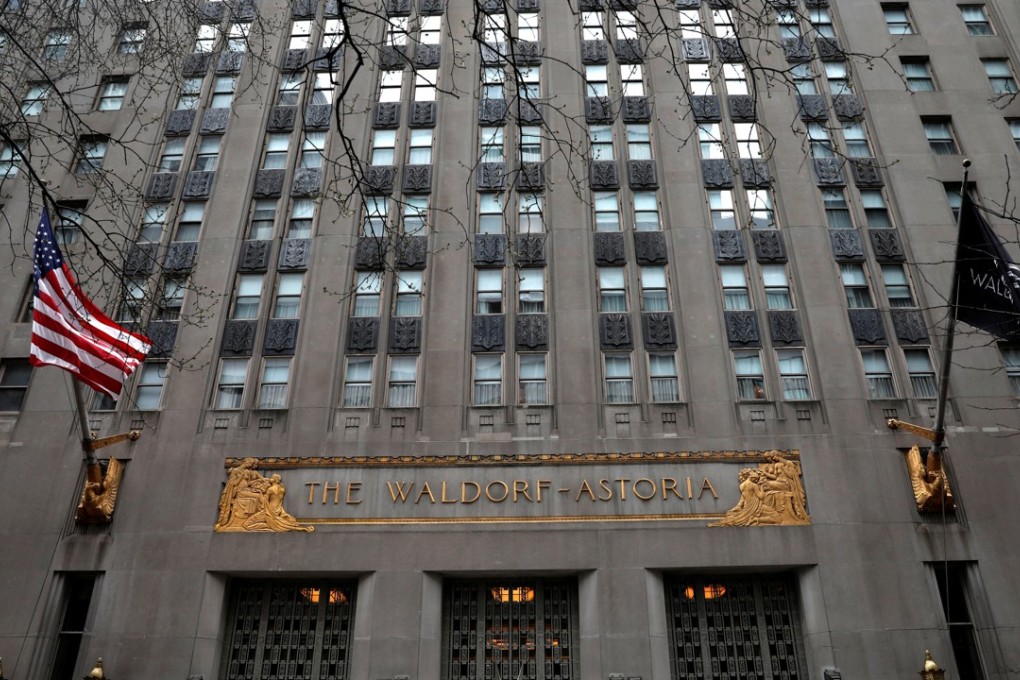 Renovation of the Waldorf-Astoria has been stalled since Wu Xiaohui, Anbang’s chairman, has been taken away by Chinese authorities for investigation. Photo: Reuters