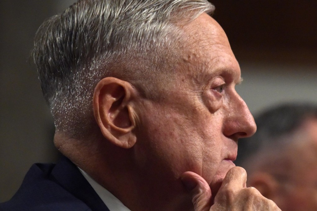 US Defence Secretary Jim Mattis attends a hearing before Senate Armed Services Committee in Washington DC. Photo: Xinhua
