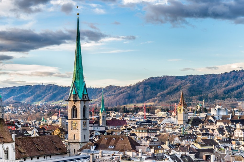 The Zurich skyline. BEA Union’s Wan said there are very few Asian investment products available in Switzerland currently. Photo: Shutterstock