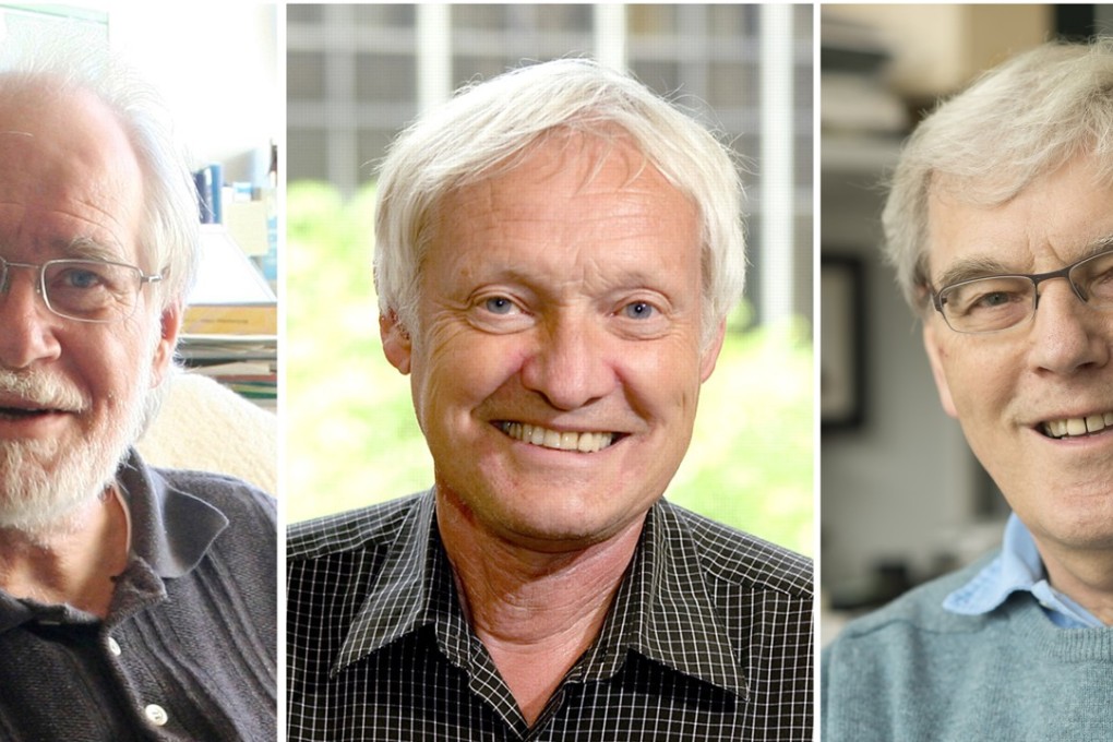 Swiss scientist Jacques Dubochet (left), German scientist Joachim Frank and British scientist Richard Henderson were awarded the Nobel Prize in Chemistry for 2017. Photo: EPA