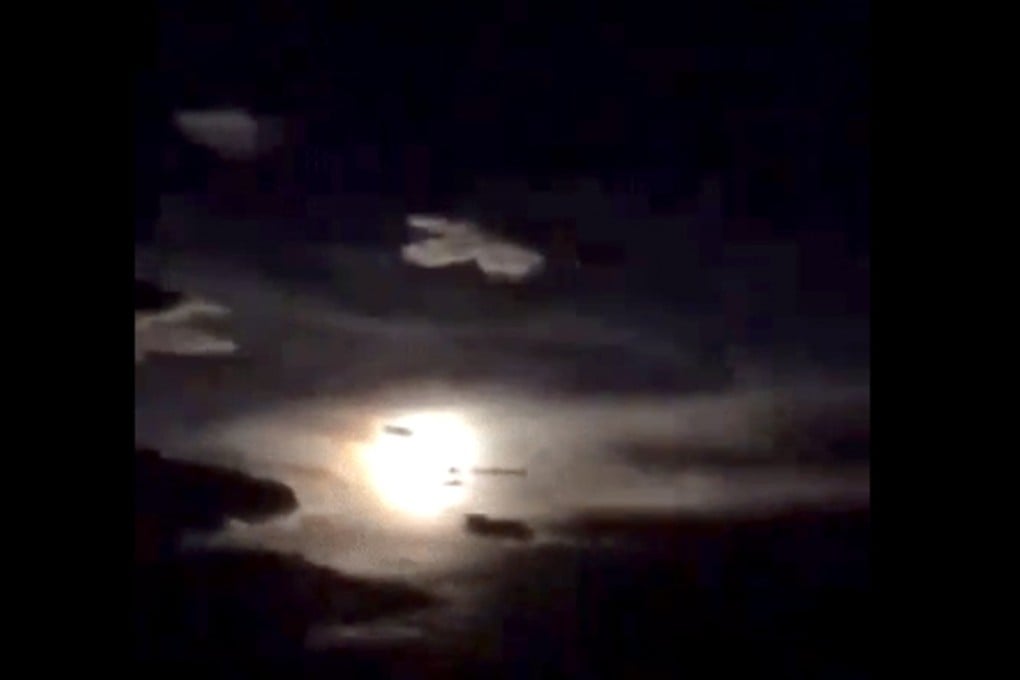 The shooting star was recorded in the skies above Yunnan as locals celebrated the Mid-Autumn Festival. Photo: Handout