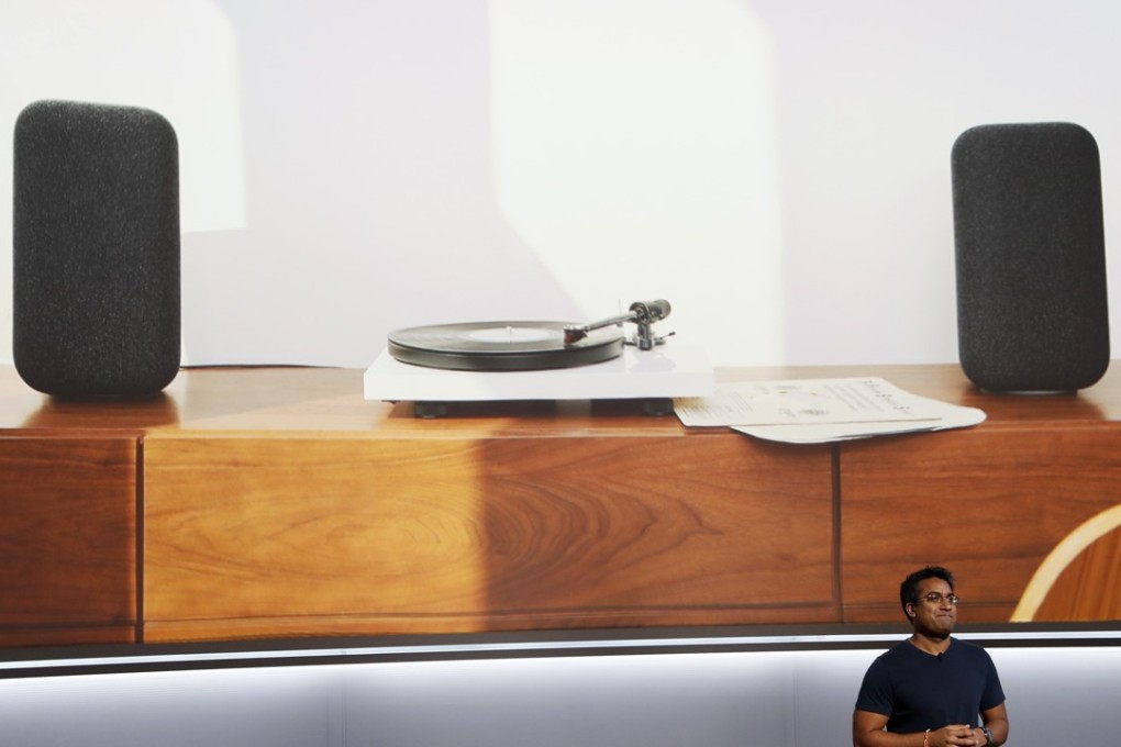 Richi Chandra, Director of Product Management, Google Chromecast, speaks about the Google Home Max speaker during a launch event in San Francisco, California, on October 4, 2017. Photo: Reuters