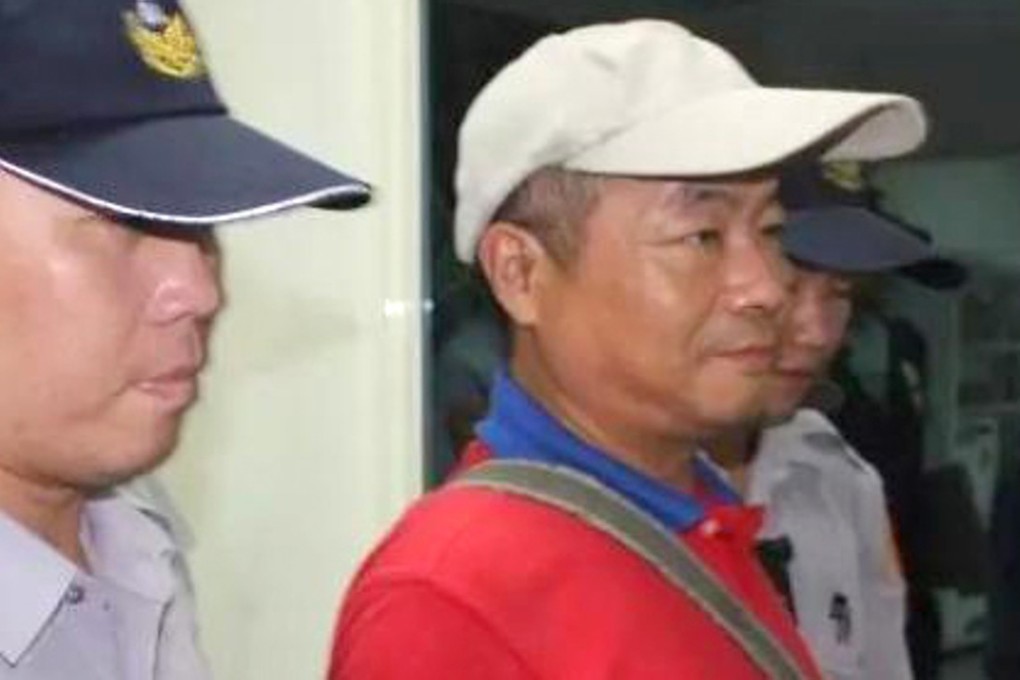 Lee Cheng-lung and three accomplices were found guilty of damaging the century-old statue outside a school. Photo: Handout