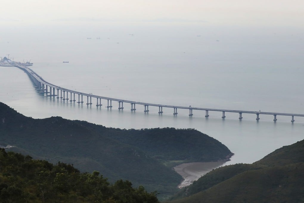 Part of the Hong Kong-Zhuhai-Macau bridge in Tung Chung. Photo: Edward Wong