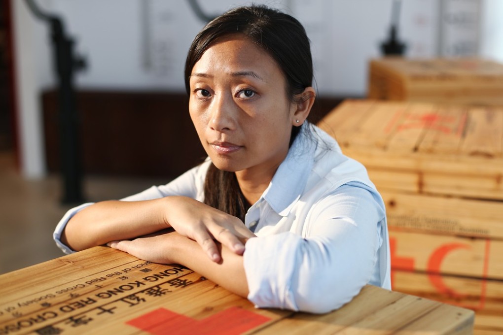 Red Cross staff member Karen Poon at Hong Kong Red Cross headquarters in West Kowloon. Photo: Nora Tam