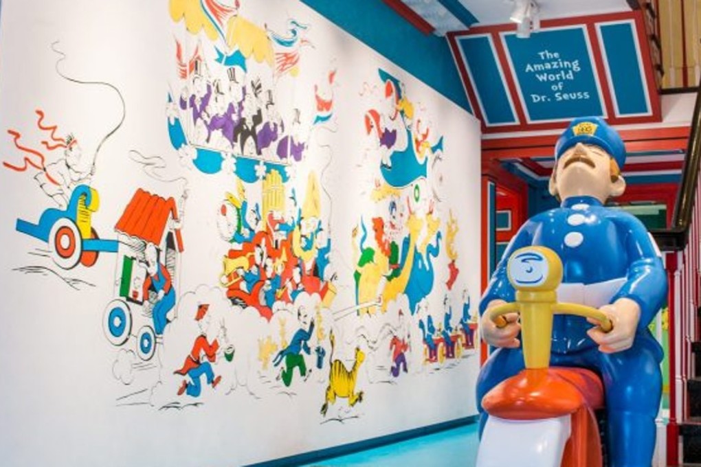The mural, which depicts a Chinese character holding chopsticks at bottom left, features inside the Amazing World of Dr Seuss Museum in Massachusetts. Photo: Springfield Museums