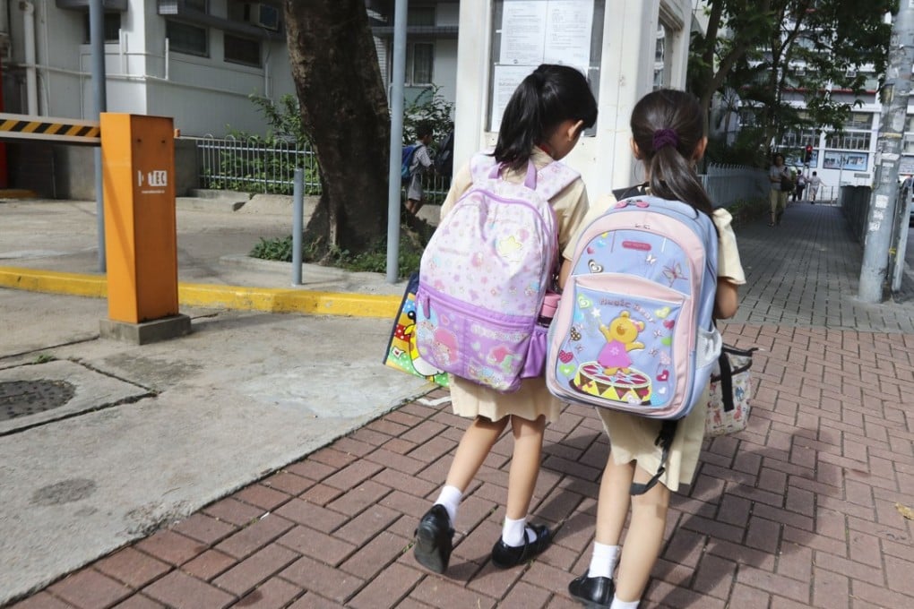 Overweight school bags have long been an issue of concern, so much so that it has prompted a local pro-Beijing party to track the weight of children’s backpacks for years. Photo: Felix Wong