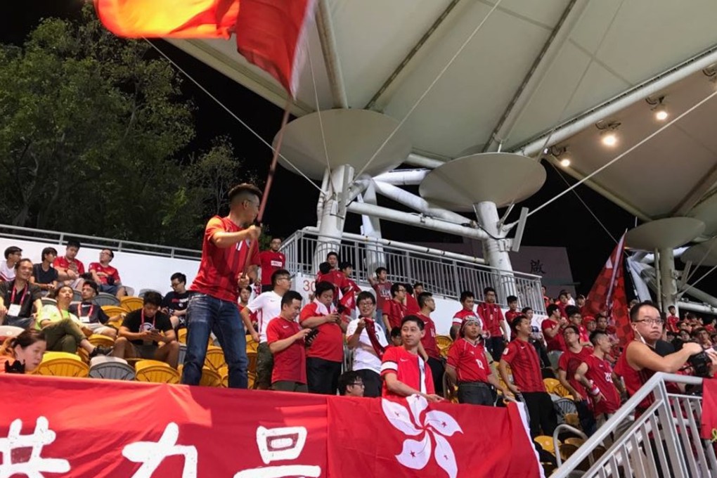 Hong Kong fans cheer on their team against Laos last week. Photo: Chan Kin-wa