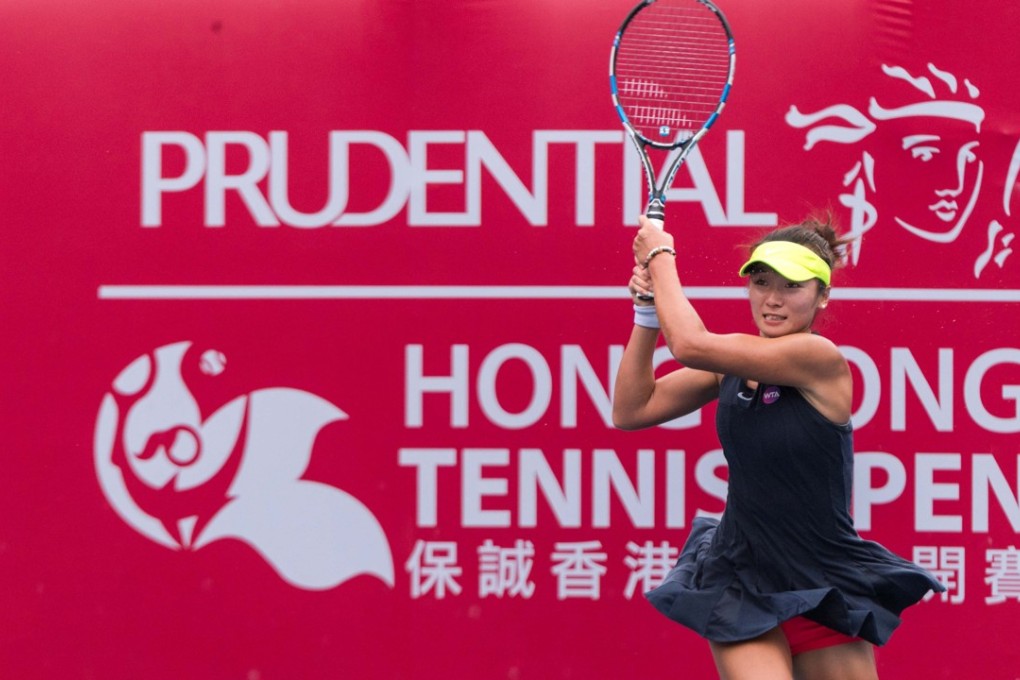 Zhang Ling was quickly dumped out of the Hong Kong Tennis Open in the first round. Photo: Hong Kong Tennis Association