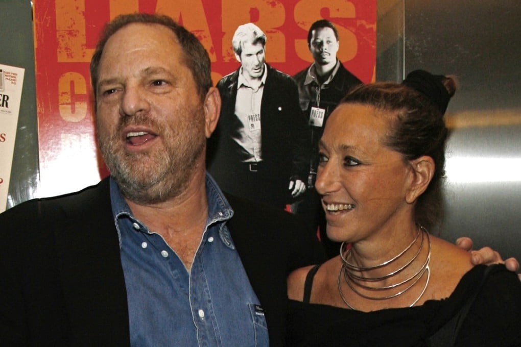 Donna Karan (right) initially defended Harvey Weinstein, before apologising following a barrage of criticism. Photo: AP