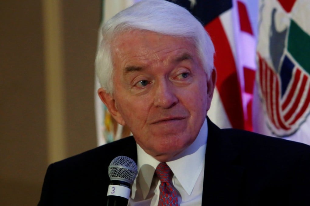 US Chamber of Commerce President and CEO Thomas Donohue attends an event with the Mexican Chamber of Commerce in Mexico City, where he accused the Trump administration of ‘poison pill proposals’ to scuttle the North American Free Trade Agreement. Photo: Reuters