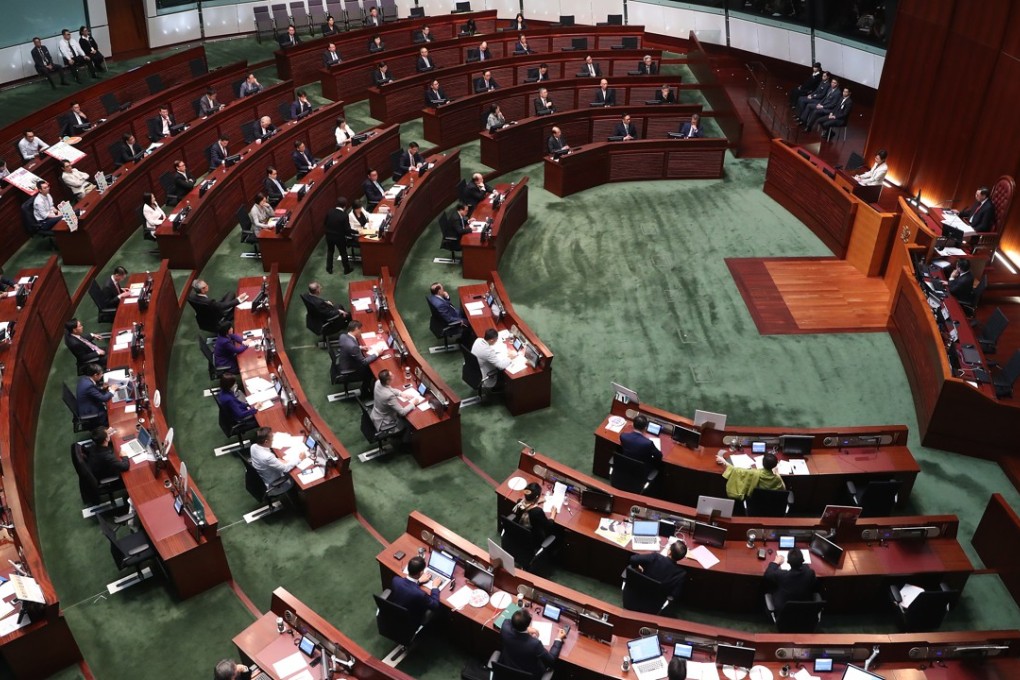 Hong Kong leader Carrie Lam delivers her policy address on Wednesday. Photo: K.Y. Cheng