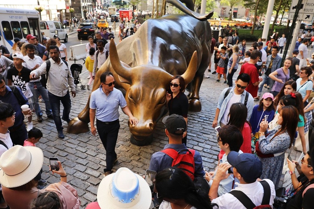 New York’s iconic Charging Bull, often referred to as the Wall Street Bull. Photo: AFP