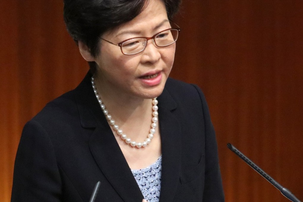 Chief Executive Carrie Lam said British commentators had been ‘very unfair to Hong Kong’. Photo: Felix Wong