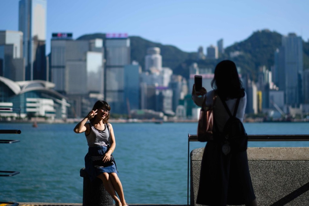 The promenade at Tsim Sha Tsui on Victoria Harbour. Photo: AFP
