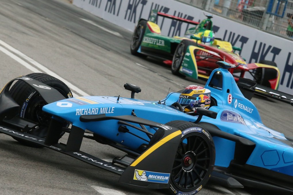 Renault e.dams driver Sebastien Buemi in action at last year’s Hong Kong e-prix. Photo: SCMP / KY Cheng