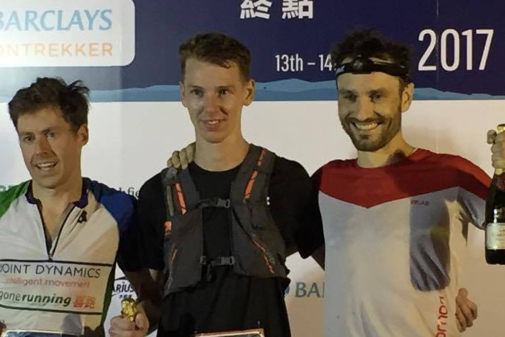 Jeff Campbell (left), Brian McFlynn and Kevin Scallan on the podium. Photo: Handout