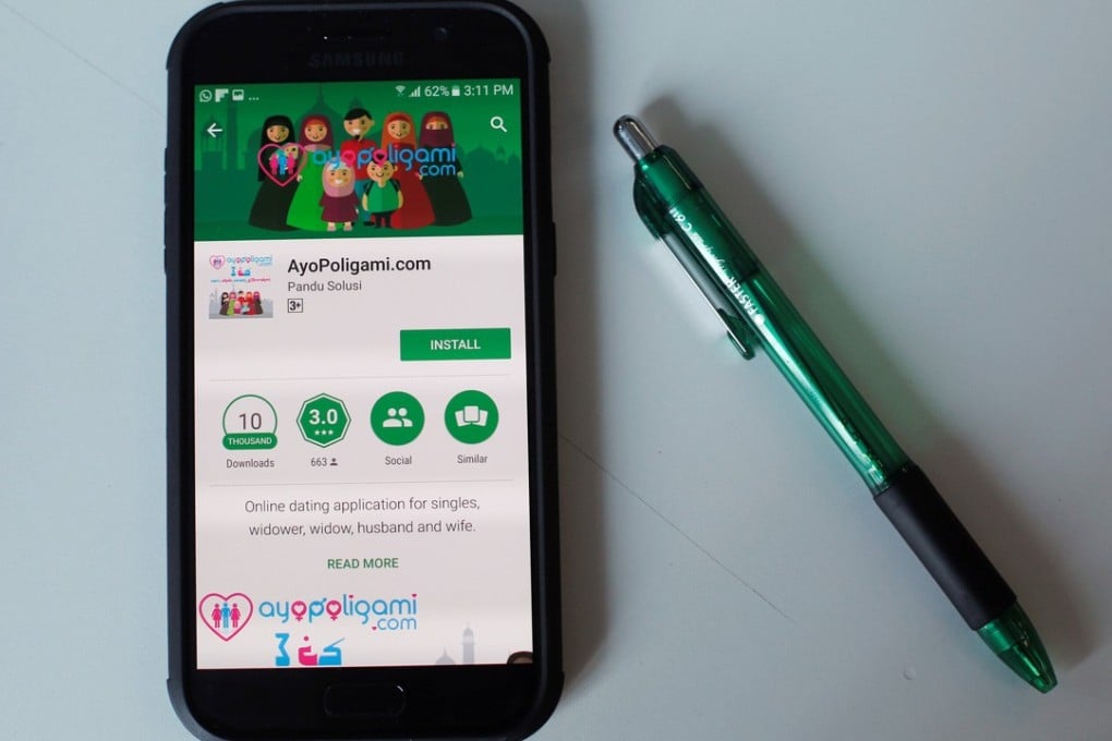 The AyoPoligami dating app. Photo: Reuters