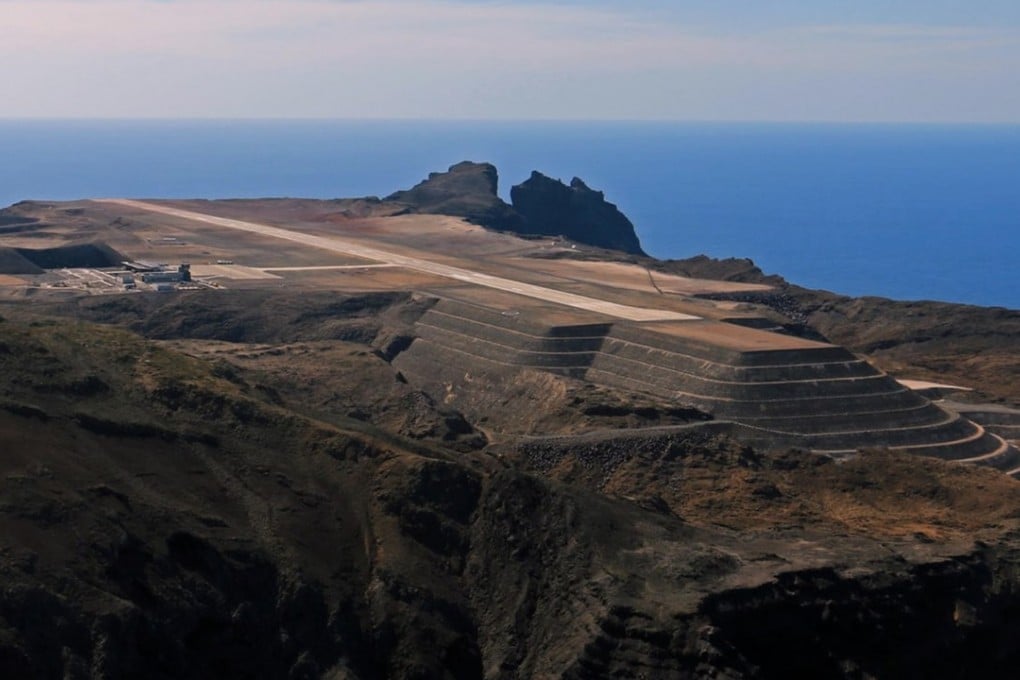 The runway on St Helena is located on a breathtaking mountain just 300 metres from the sea. Photo: Alamy
