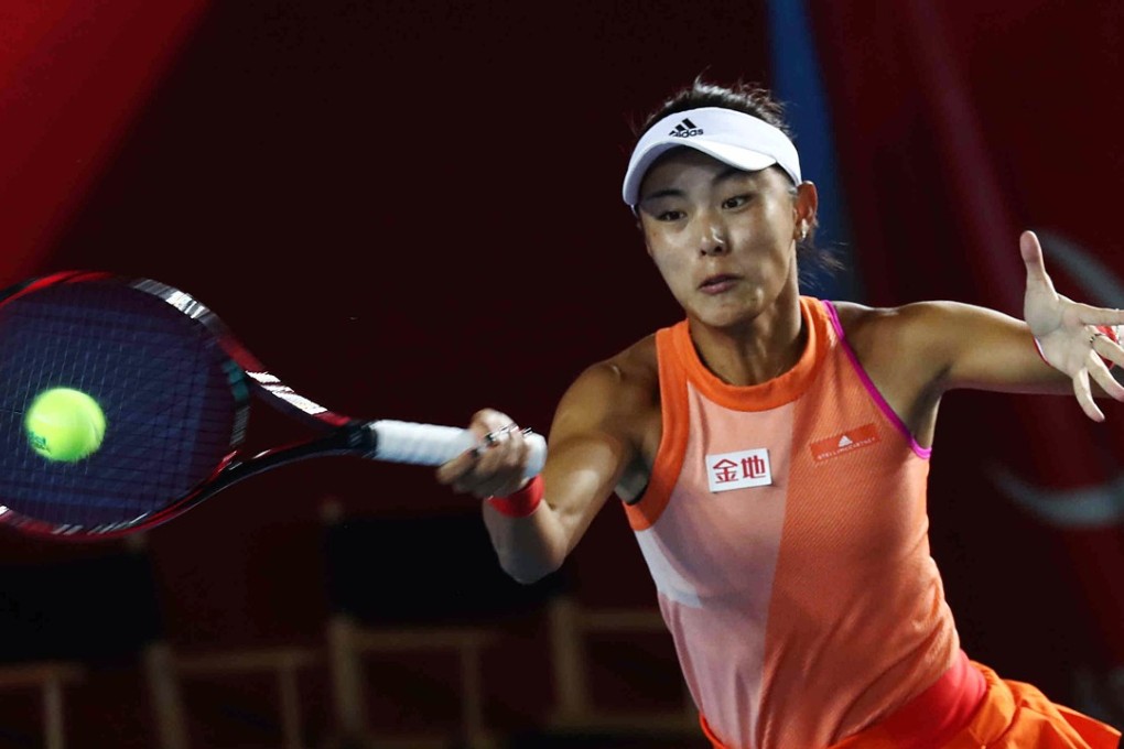 Wang Qiang of China against Samantha Stosur in their Prudential Hong Kong Tennis Open quarter-final at Victoria Park. Photo: Nora Tam