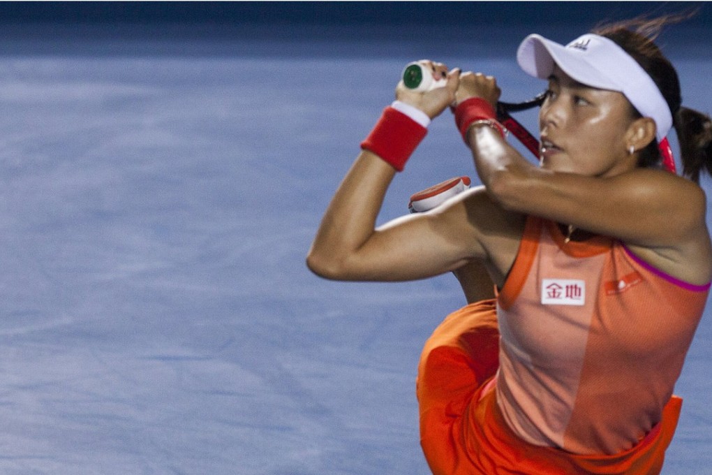 Wang Qiang of China takes on Russia’s Anastasia Pavlyuchenkova in the semi-finals of the Hong Kong Tennis Open. Photo: EPA