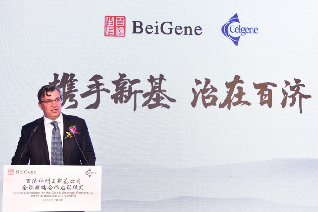 John Oyler, co-founder and CEO of BeiGene, says his company is working on developing a range of new cancer drugs. Photo: Handout