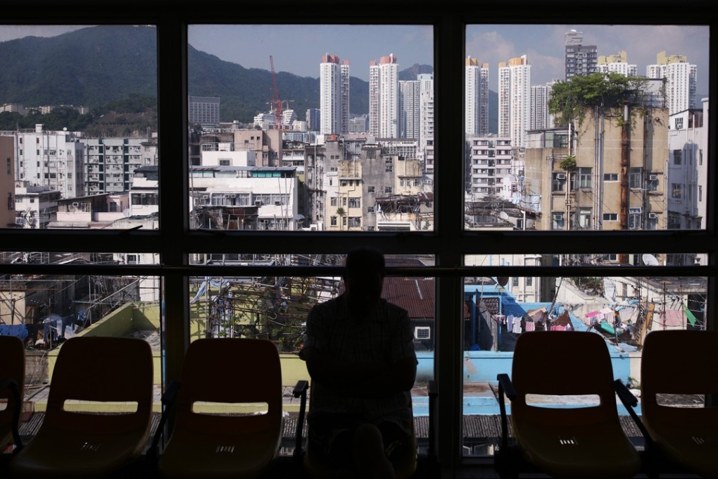 Residents look at a view in Sham Shui Po. Photo: Sam Tsang