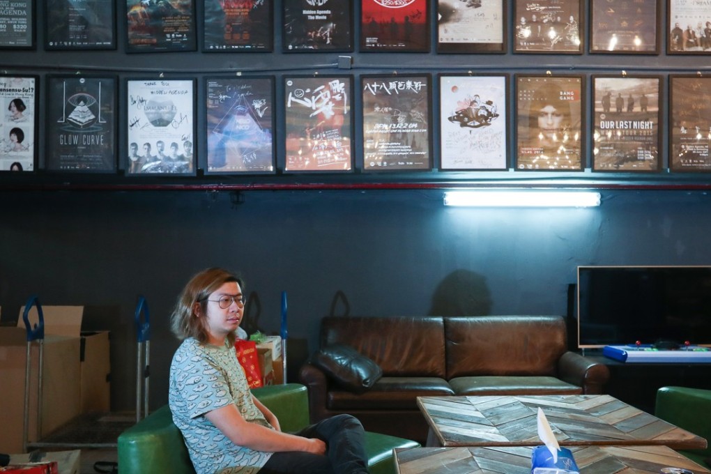 Hidden Agenda founder Hui Chung-wo says a lack of government support means his club has to leave its premises in an industrial building. Photo: Nora Tam