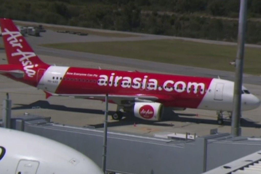 An AirAsia plane at the airport in Perth, Australia. Photo: AP