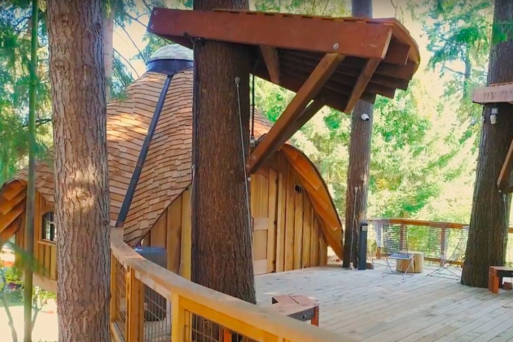 One of the new tree houses. Photo: Microsoft