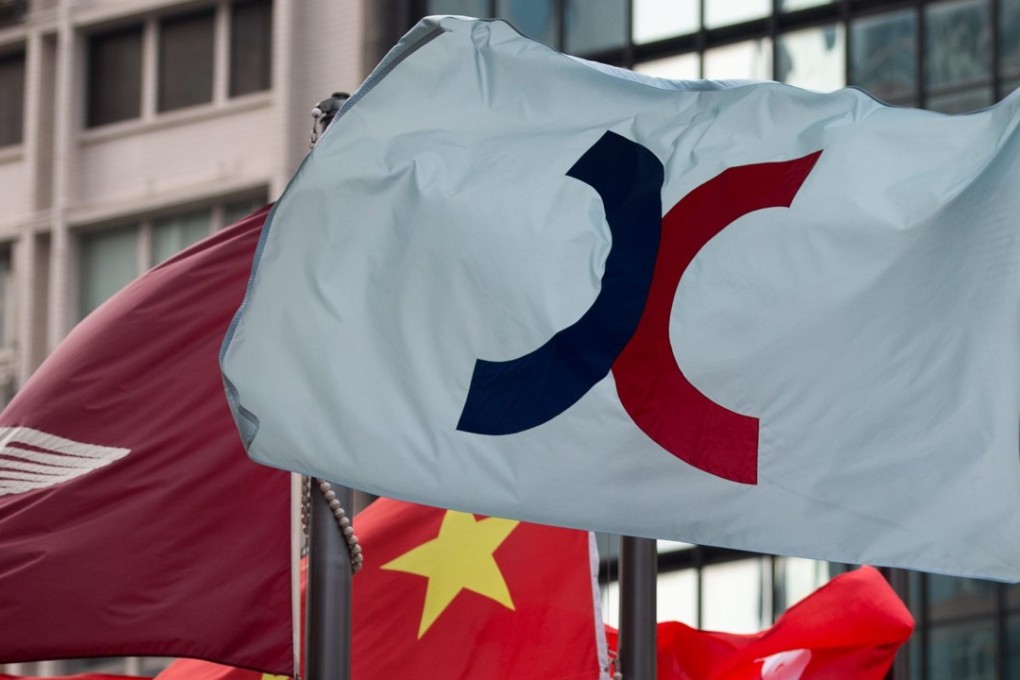 Hong Kong Exchanges and Clearing Limited’s flag flies outside the bourse in Hong Kong. The Hang Seng Index rose 0.8 per cent, or 216.37 points, to 28,692.80, the highest level since December 2007. Photo: EPA