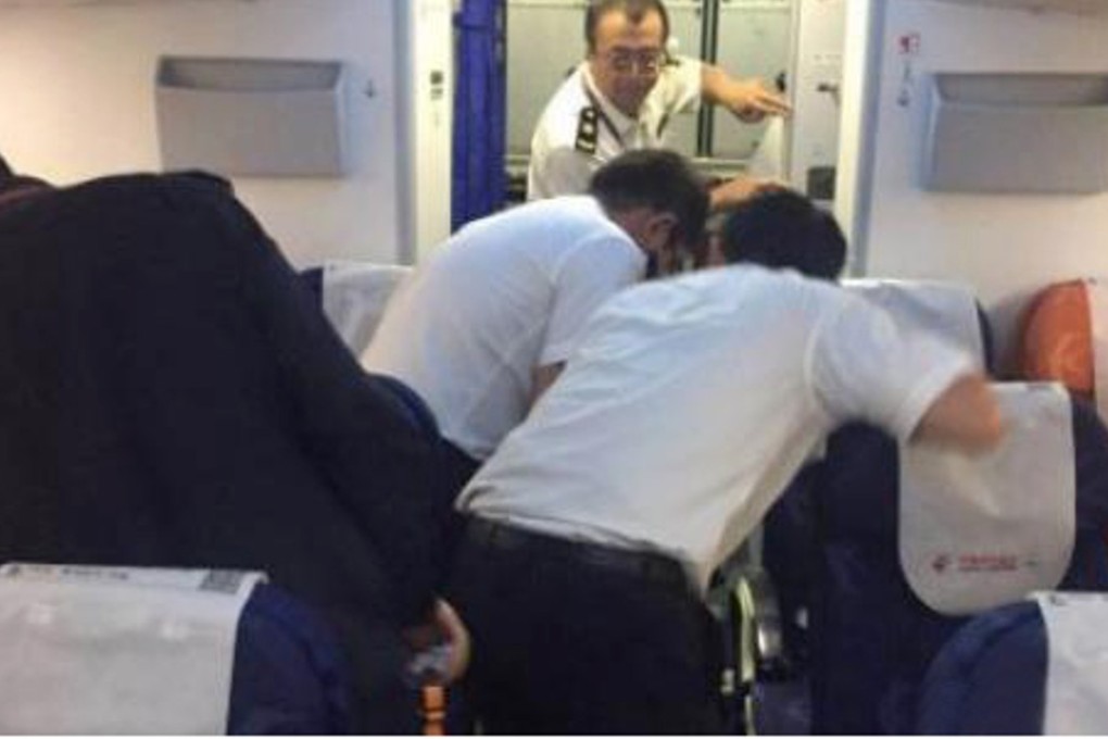A photo taken by quarantine inspectors on one of the planes at Kunming Changshui International Airport. Photo: Handout