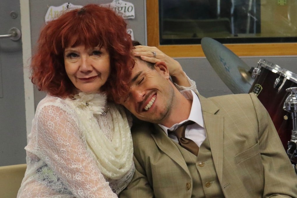 Jacqueline Gourlay Grant (left) as Nurse Malloy and Warren Adams as Dr Watson in a rehearsal for Baskerville: A Sherlock Holmes Mystery, showing at Hong Kong’s Fringe Club from October 18. Photo: Aaron Michelson