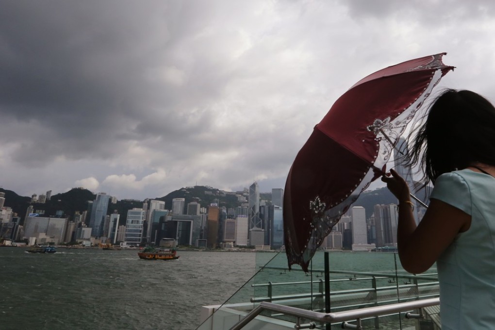 Storm clouds gather over the Hong Kong skyline. Our columnist says there is no shortage of risk events which could sour the feel-good factor for financial markets. Britain and Europe are spiralling towards a hard landing over Brexit; Catalan independence demands will be no cake-walk for political stability in Europe; while the threat of military conflict between America and North Korea is still an unquantifiable risk for global markets. Photo: Felix Wong