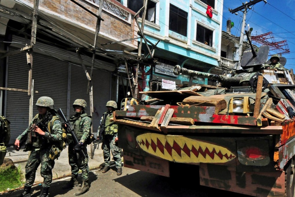 Philippine President Rodrigo Duterte on Tuesday declared a southern city ‘liberated from terrorists’ after a five-month battle against militants loyal to Islamic State. File photo: Reuters