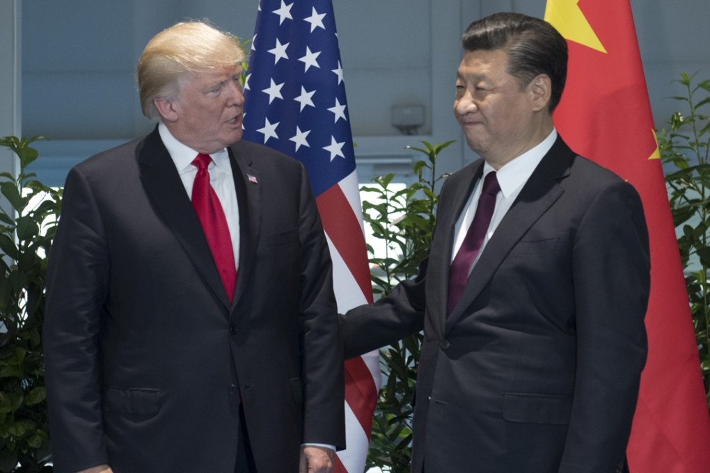 US President Donald Trump and Chinese President Xi Jinping pose prior to a meeting on the sidelines of the G20 Summit in Hamburg, Germany. Photo: AFP