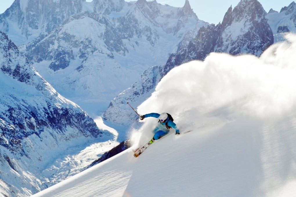 Skiing in the Chamonix area of the French Alps. Photo: Handout