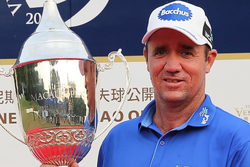 Australian Scott Hend after winning the Macau Open in 2015. Photo: Handout