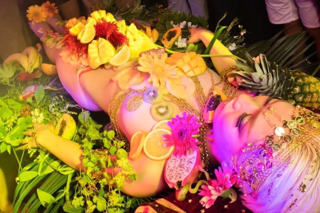 An image from Japanese performance group Nyotaimori Tokyo.