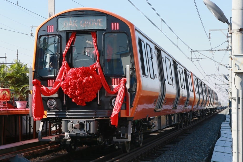 The first China-made subway carriages built for Boston rolled off the production line in Changchun. Photo: Xinhua