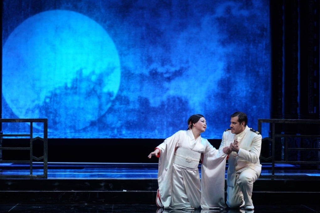 Hui He as Cio-Cio-San and tenor Andrea Caré as B. F. Pinkerton in Madama Butterfly at Madrid’s Teatro Real. Photo: Javier del Real