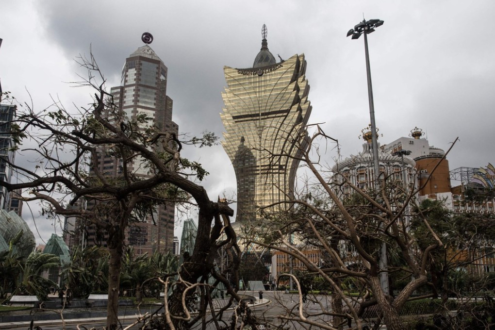 Hato struck Macau on August 23, leaving much of the city without power or drinking water. Photo: AFP