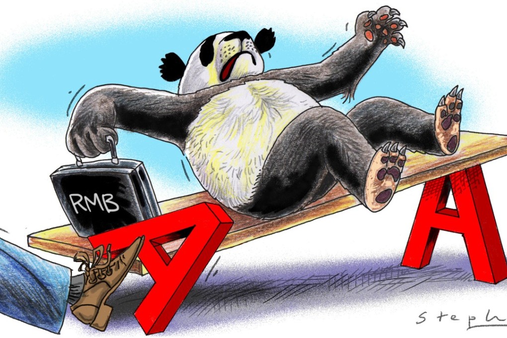 China has been penalised with a lower credit rating, but not the advanced economies, which suffer from secular stagnation and have little hope of reducing their debt. Illustration: Craig Stephens