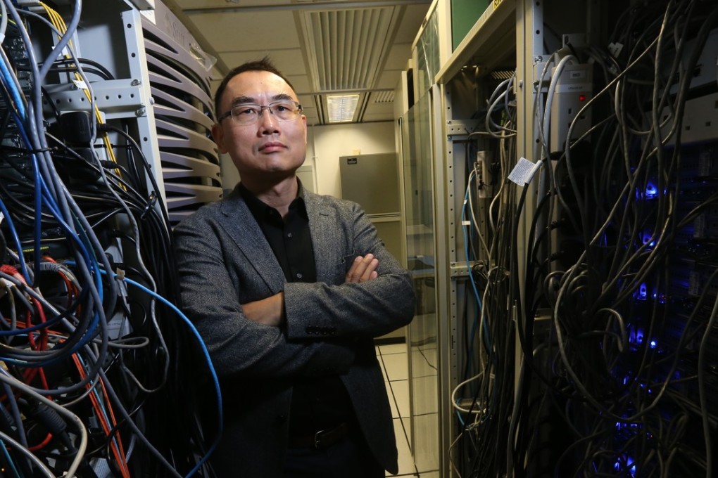 Yang Qiang, professor of artificial intelligence at the Hong Kong University of Science and Technology, discusses a partnership between HKUST and WeChat to grant university researchers access to data generated by the mobile app’s users. Photo: Dickson Lee