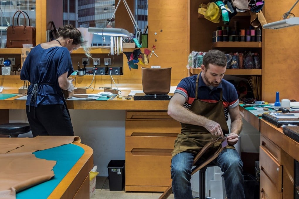 Experienced and skilled artisans from the prestigious Compagnons du Tour de France organisation work on D’Auchel products.